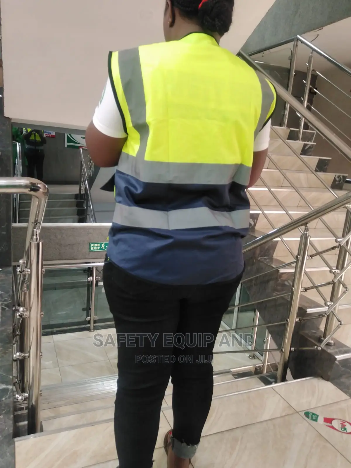 Two Coloured Reflective Vests/Green Blue
