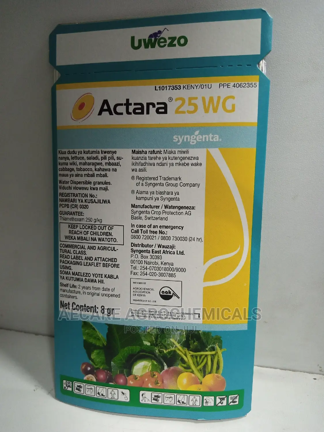Actara 25wg Insecticide 8 Grams