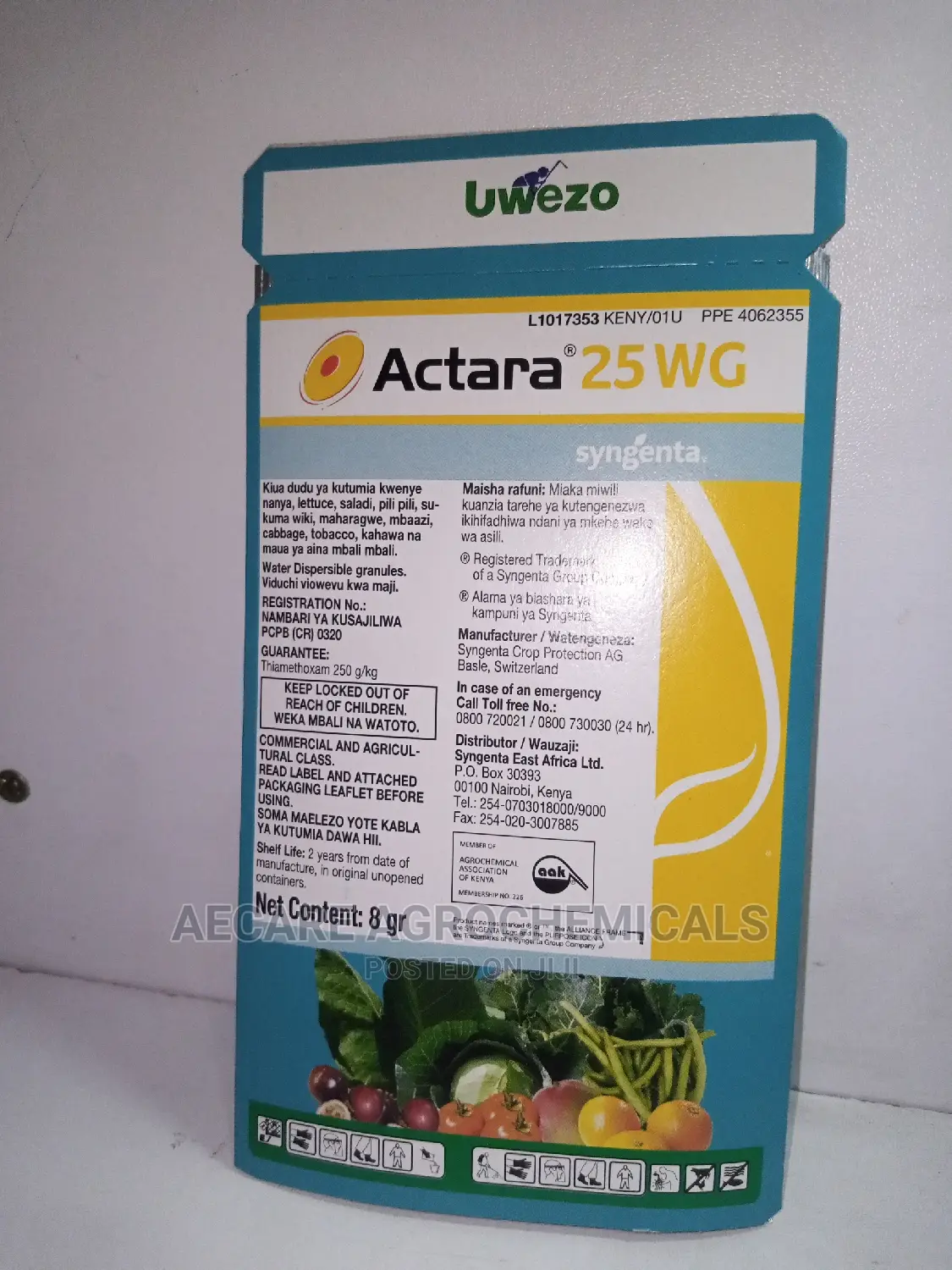 Actara 25wg Insecticide 8 Grams