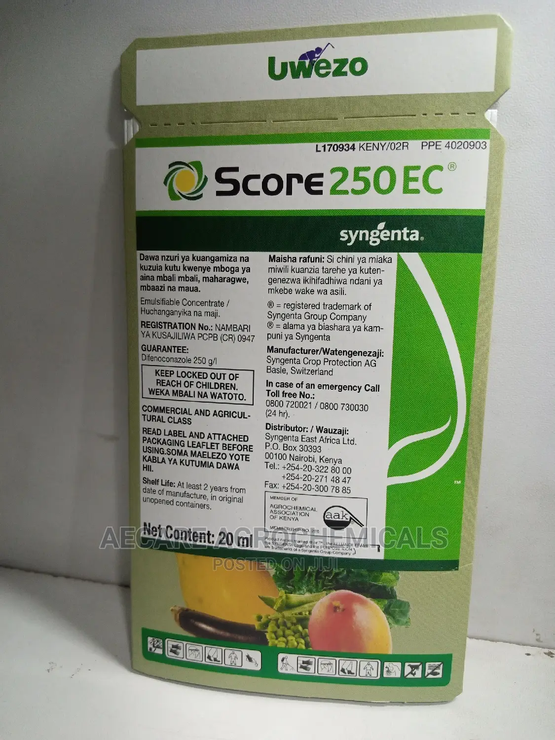 Score 250ec Fungicide 20ml