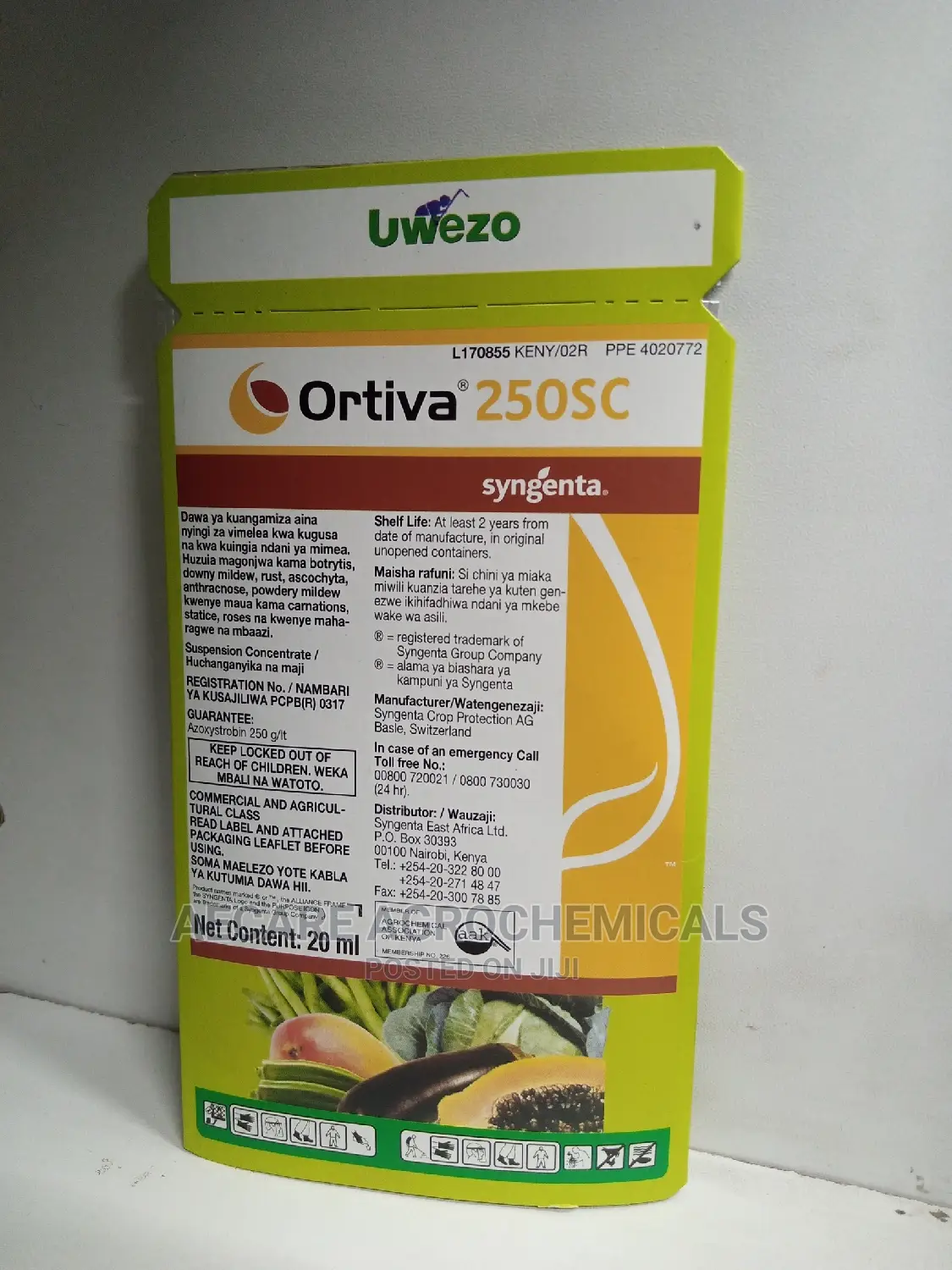 Ortiva 250sc Fungicide 20ml