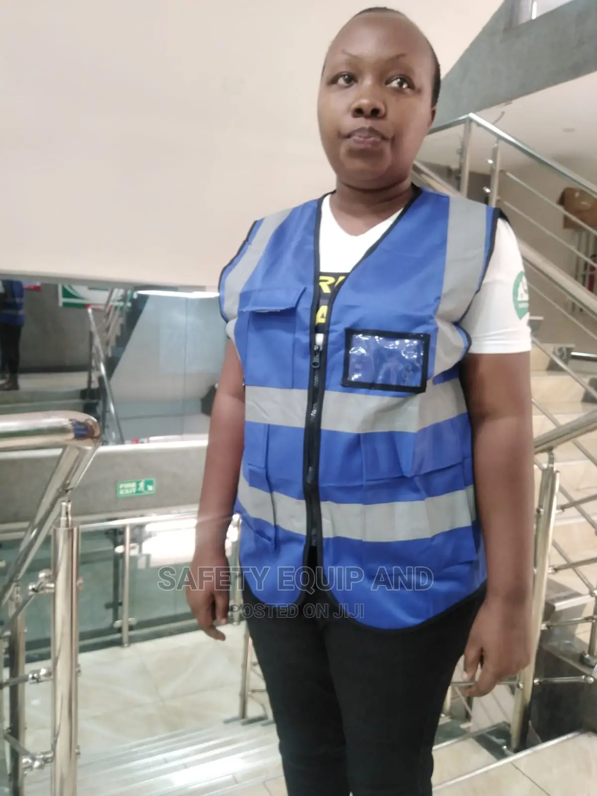 Blue/Reflective Vest