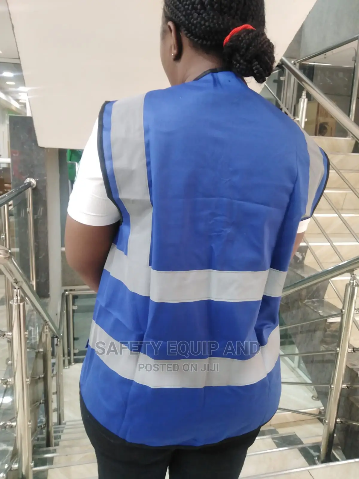 Blue/Reflective Vest