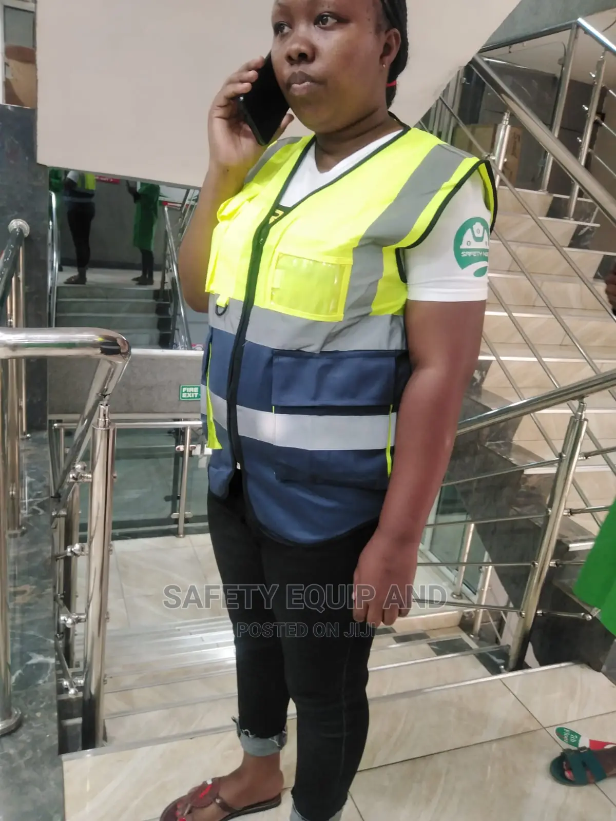 Green and Blue/Two Coloured Reflective Vest