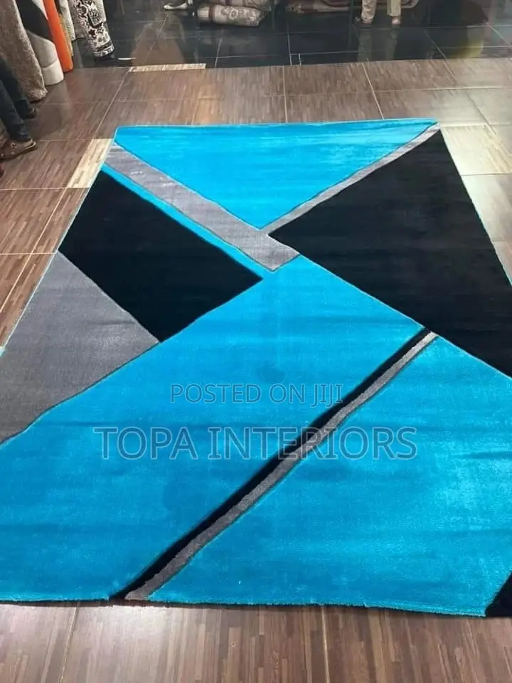 Blue Paris Living Room Rugs for Warmth and Living Room Decor