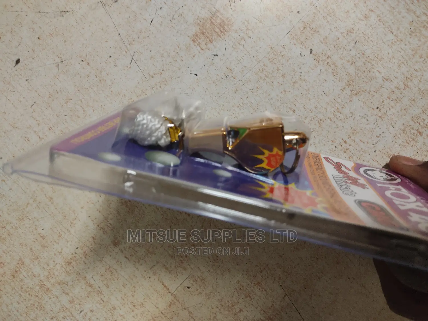 Fox 40 Ultra High Sound Premium Whistle With Lineyard- Gold