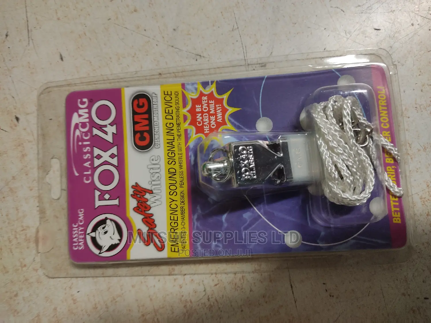 Fox 40 Premium Sport Whistle With Lineyard 40 CMG