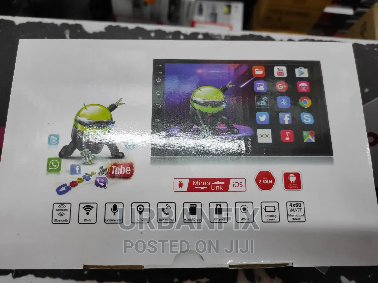 7 Inch Android Car Radio With Bluetooth, Fm, Usb, Aux