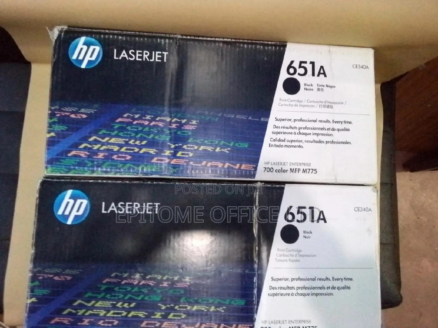 Authentic HP 651A Black Toners