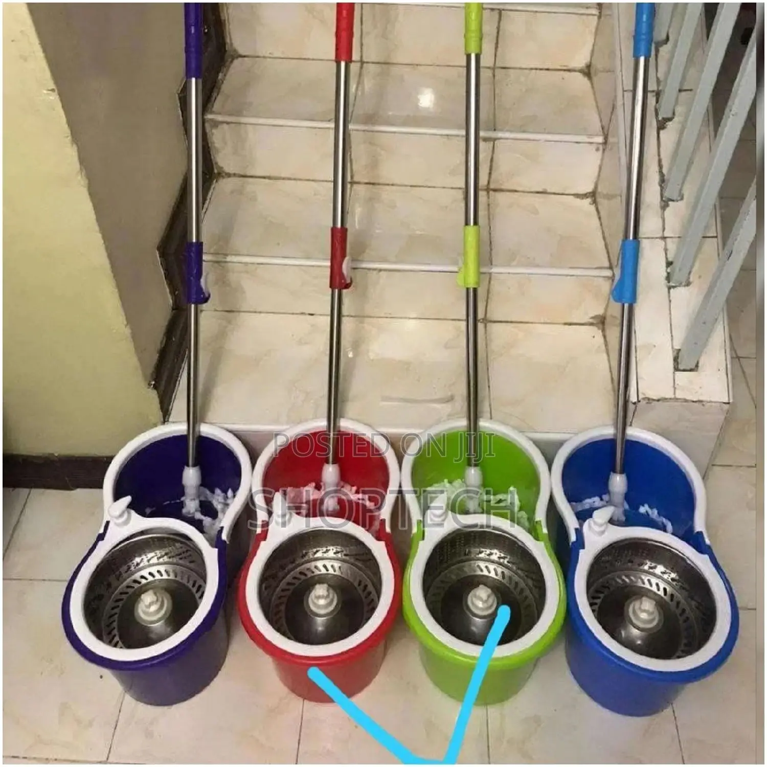 Spin Mop. Blue and Green