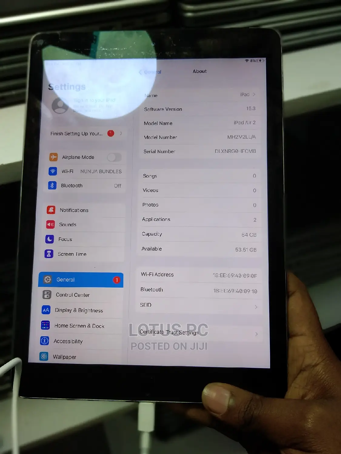 Apple iPad Air 2 64 GB Silver