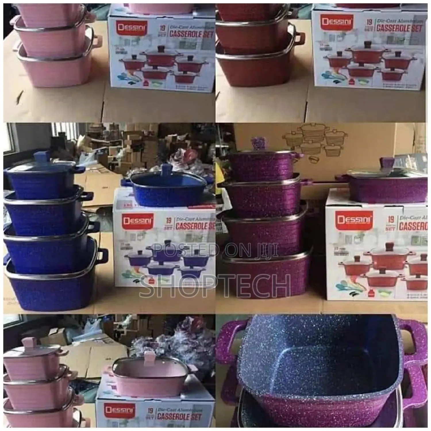 19 Pc Dessini Granite Cookware