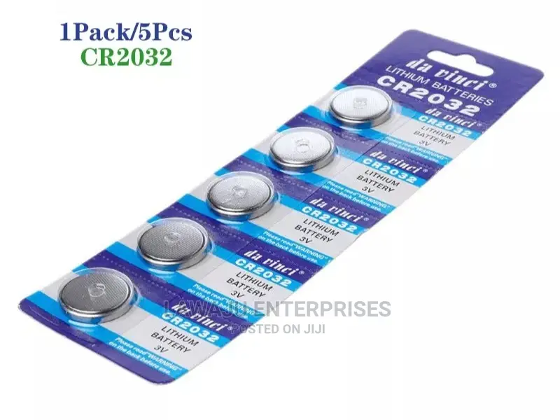 5pc Button Battery 3V Lithium CR 2032