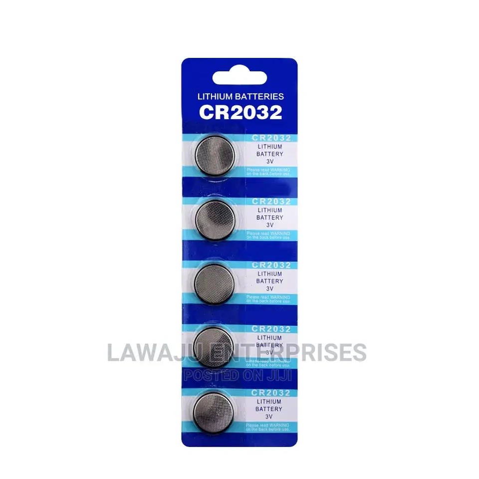 5pc Button Battery 3V Lithium CR 2032
