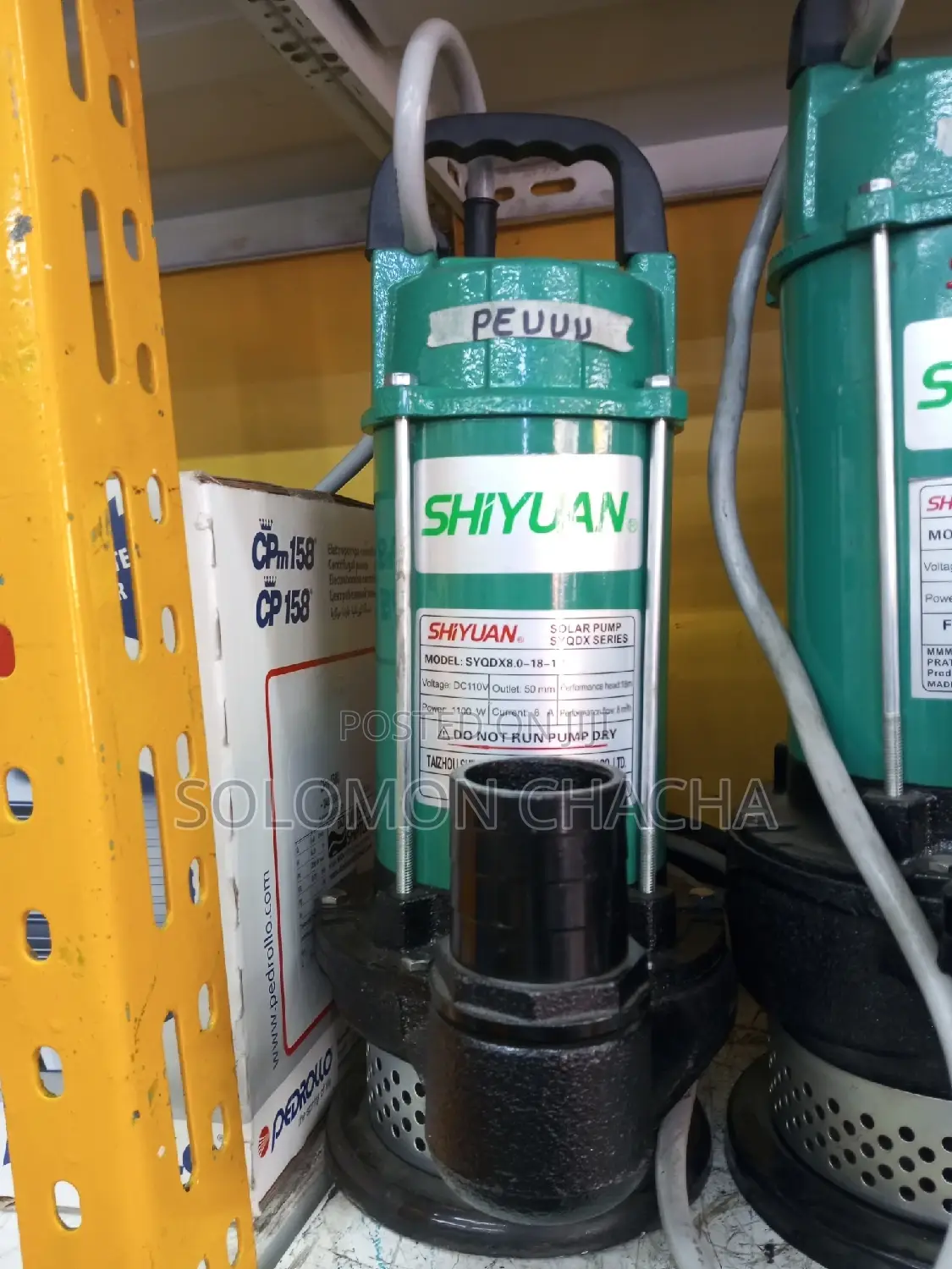 Shiyuan 2inch DC Solar Submersible Pump