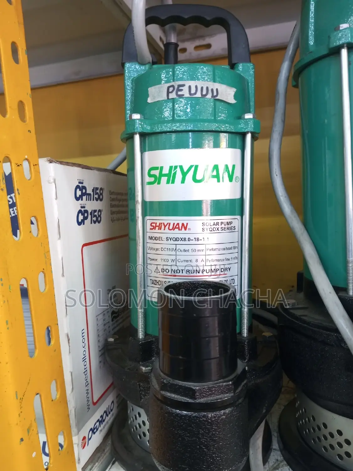 Shiyuan 2inch DC Solar Submersible Pump