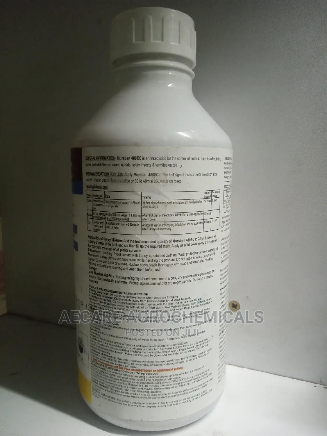 Mursban 480ec Insecticide 1litre