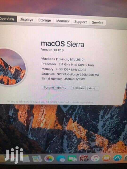 Laptop Apple MacBook 4GB Intel Core 2 Duo HDD 320GB