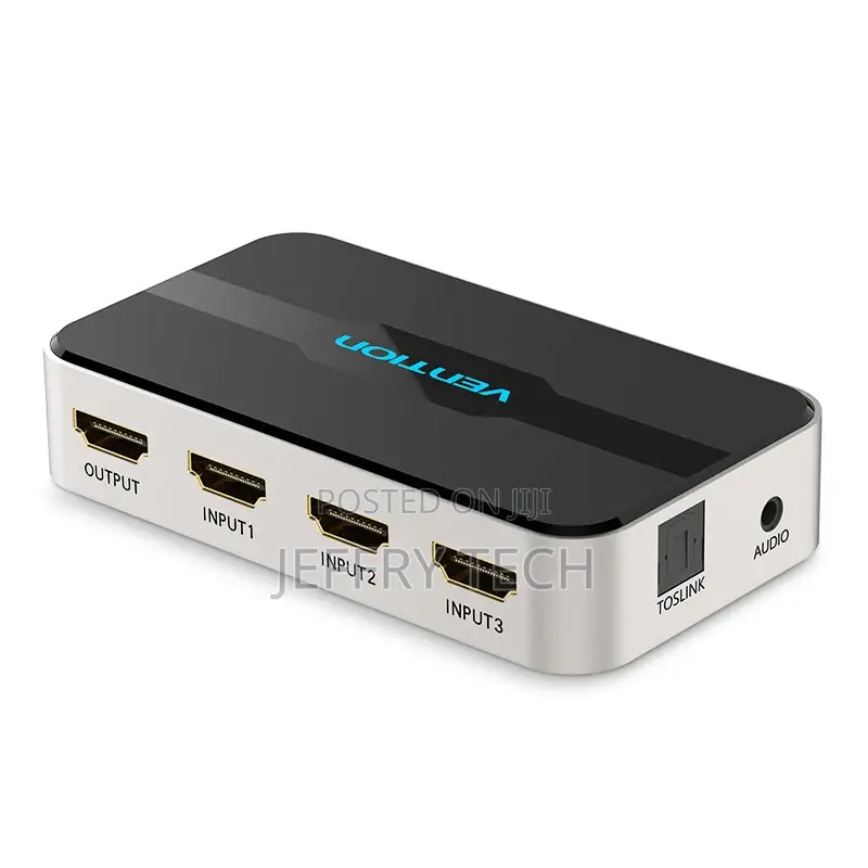 Vention 3 in 1 Out 4K HDMI 1.4 Switch With Audio Separation