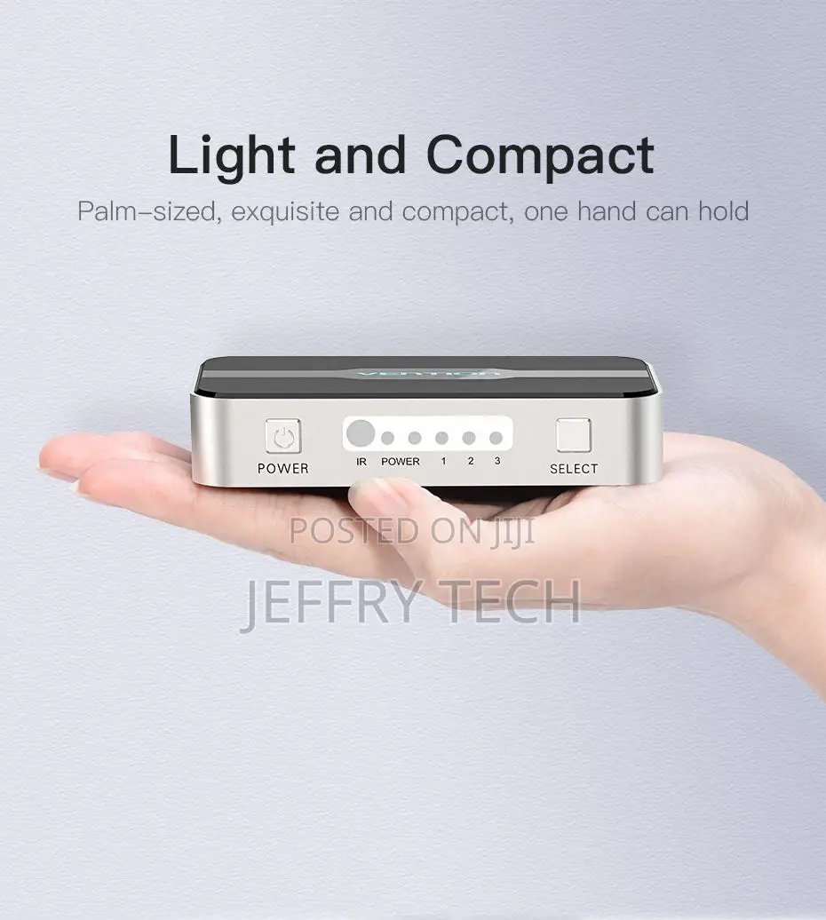 Vention 3 in 1 Out 4K HDMI 1.4 Switch With Audio Separation