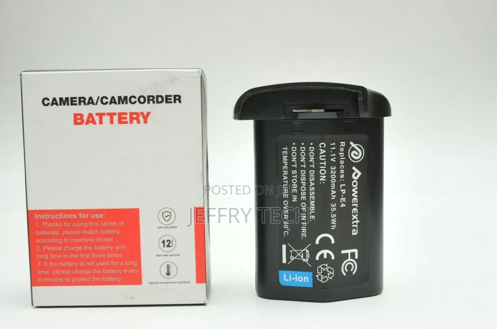 LP-E4 Battery for Canon EOS 1D 1ds Mark 3 III 4 IV X 1DX