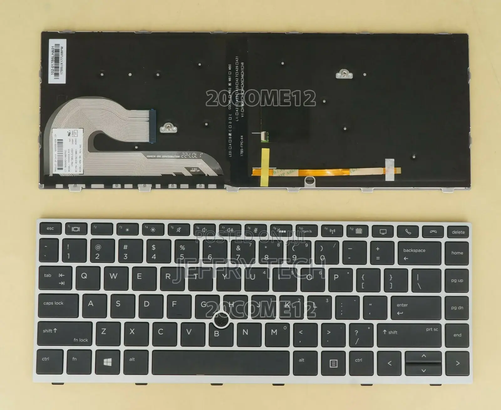 HP Elitebook 840 G5 846 G5 840 G6 Keyboard Backlit Pointer S