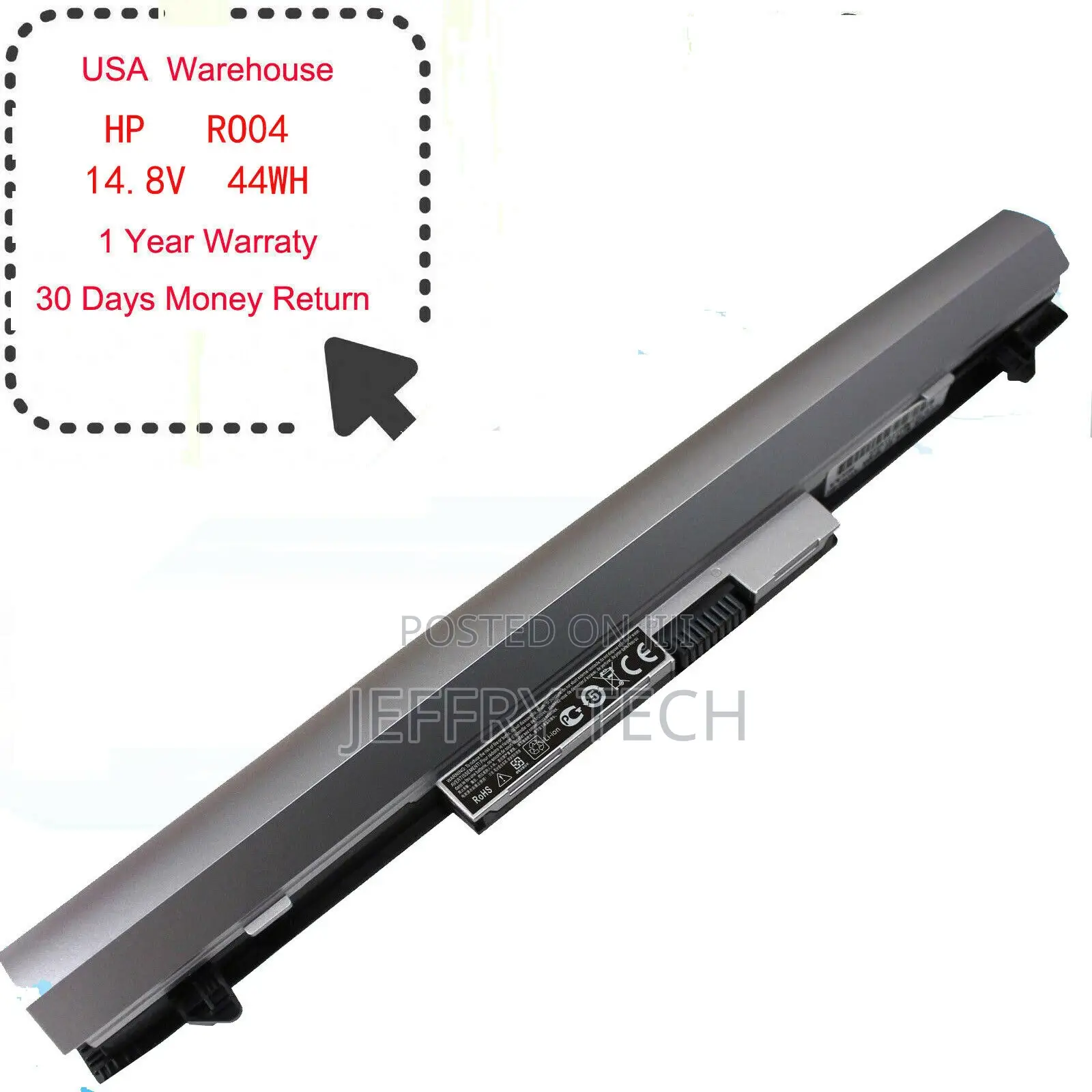 RO04 Battery for HP Probook 430 440 G3 RO06 RO06XL 805292-00