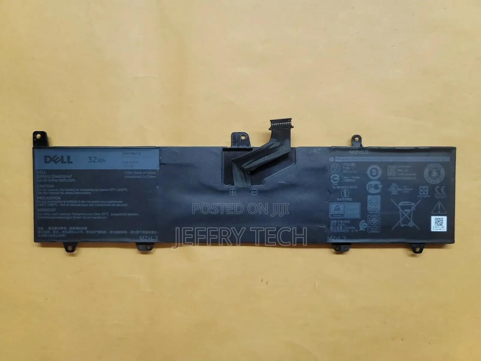 Dell Inspiron" Genuine Battery 7.6V 4013mah 32W