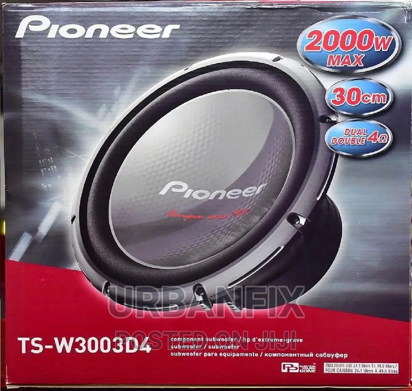 Brand New Pioneer 2000watts Double Coil Subwoofer