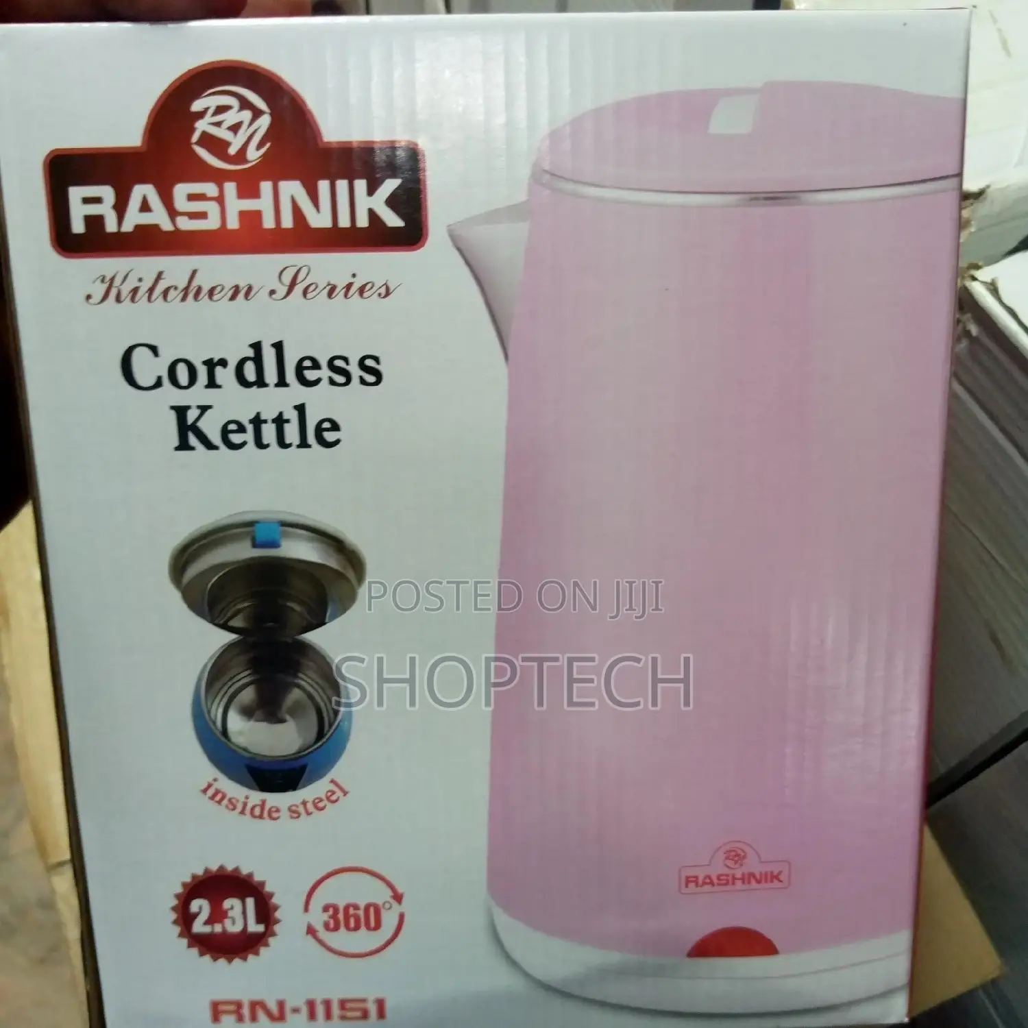 Rashnik 2.3litres Cordless Kettle