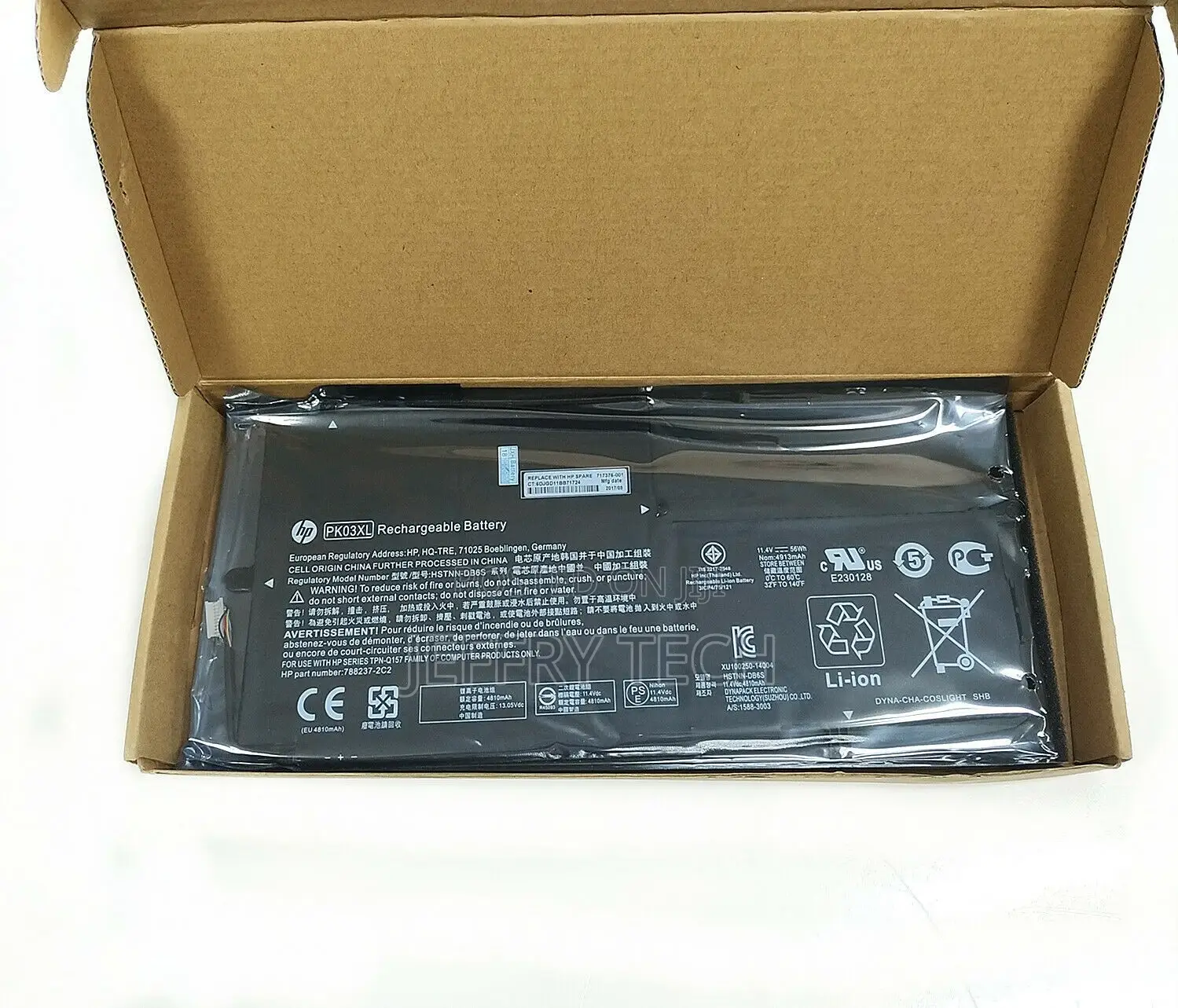 Genuine OEM PK03XL Battery for HP 4810A SPECTRE 1