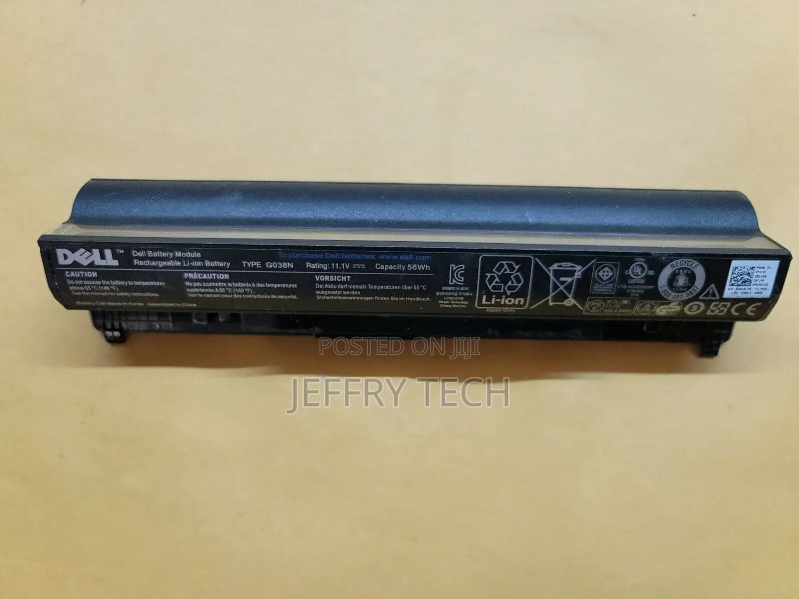 OEM Dell Battery Laptop G038N for Latitude 2120 2110 2100 F0