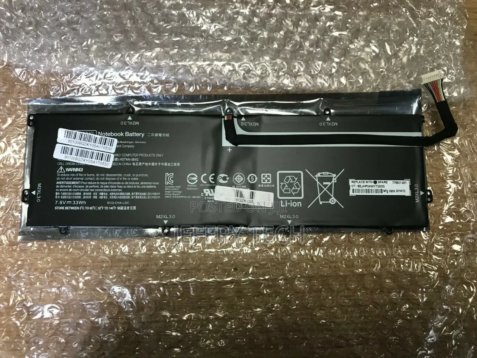 New Genuine HP ENVY X2 Detachable 13 Battery Bv02xl Hstnn-Ib