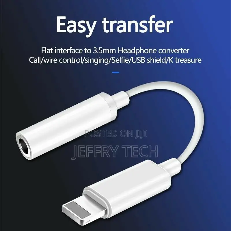 Apple iPhone Aux Cable Jack 3.5mm Audio Adapter All Models