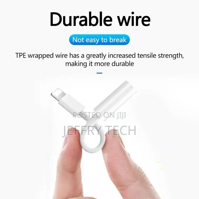 Apple iPhone Aux Cable Jack 3.5mm Audio Adapter All Models