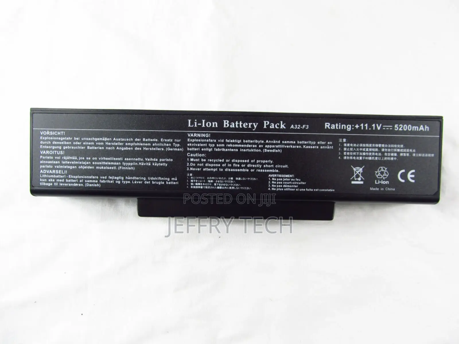 Laptop Battery for Asus A9C A9rp A9rt Z53 A32-F3 A32-F2 A32-