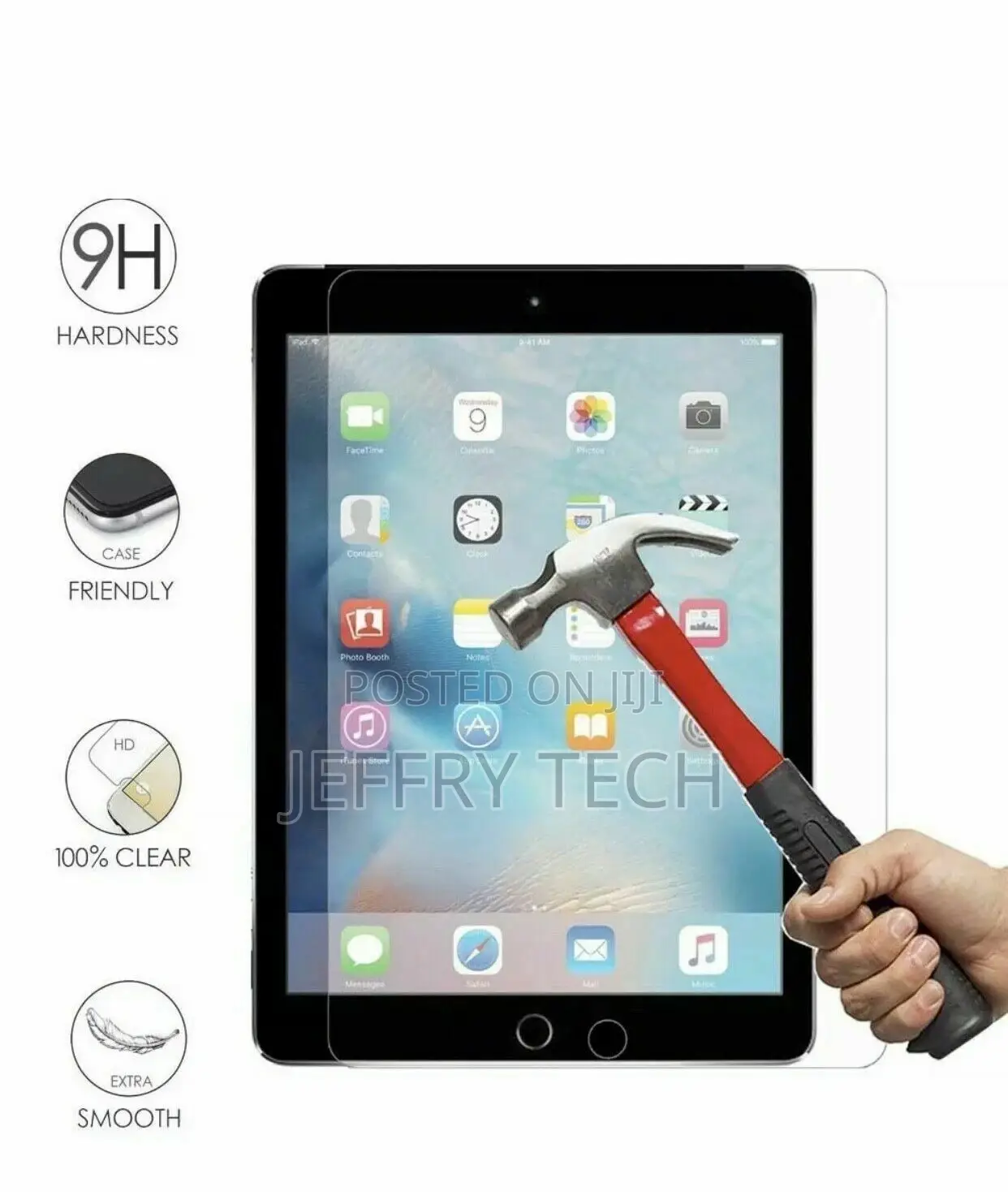 Glass Screen Protector for Apple iPad 5th 6th Generation 9.7