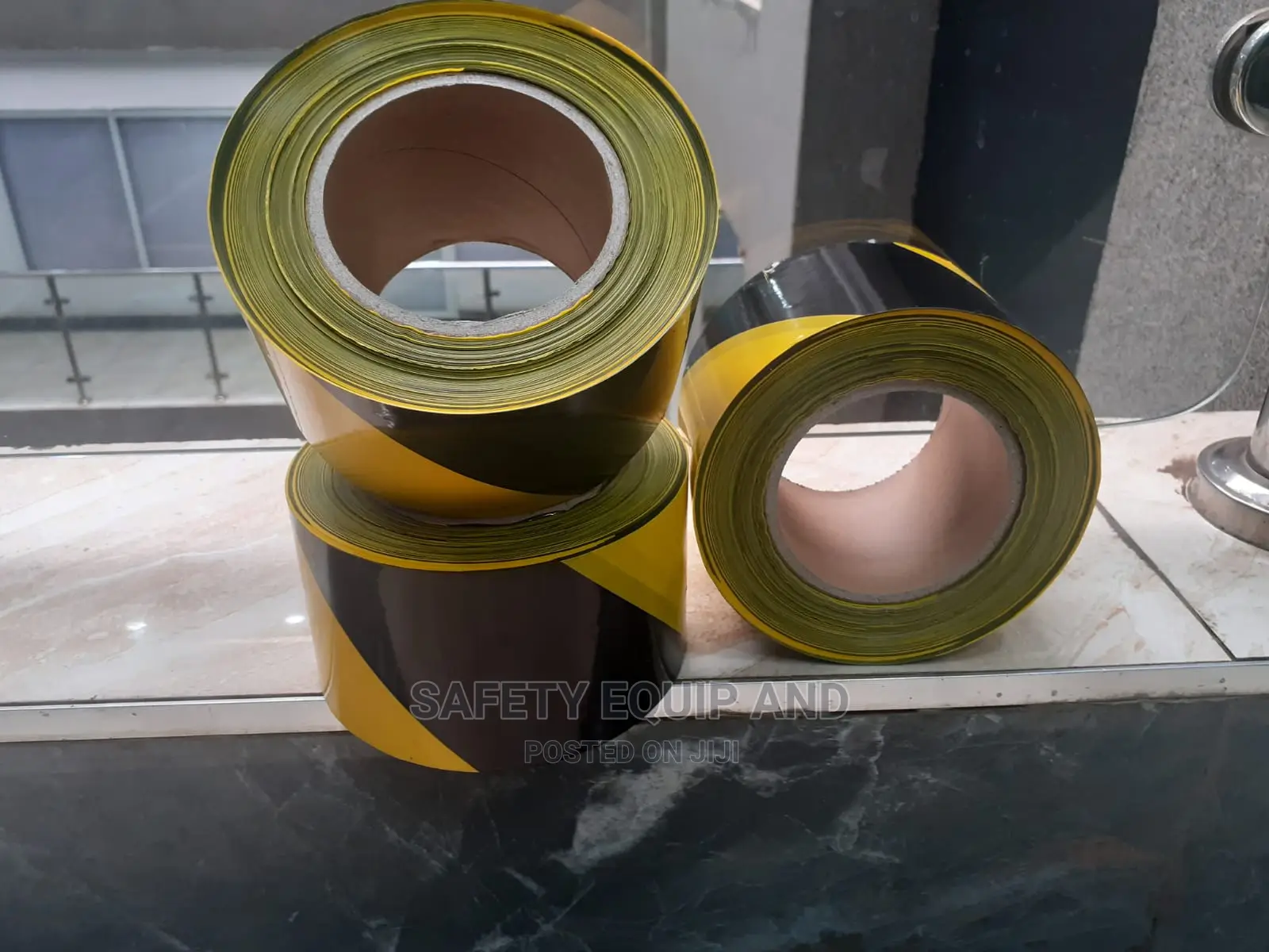 Black Yellow Barrier Tapes