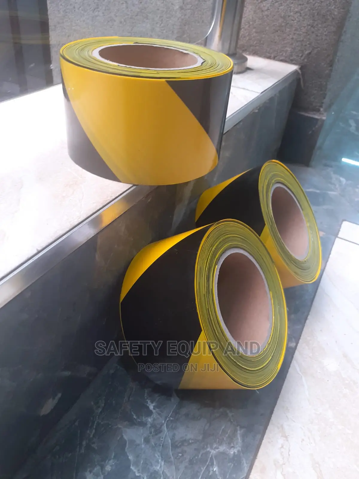 100mtrs Black And Yellow Barrier Tapes