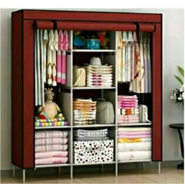 Generic 3-Column Wooden Wardrobe