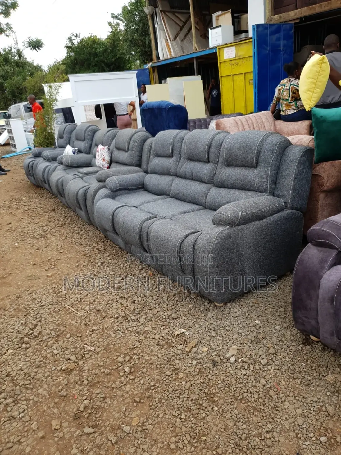 7 Seater Sub-Recliner Sofa