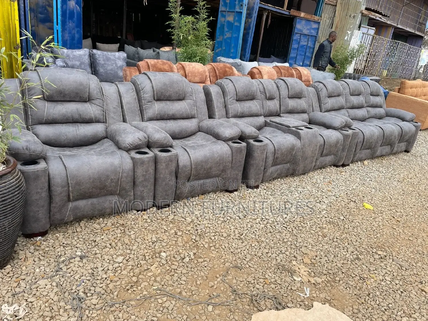 7 Seater Sub-Recliner Sofa