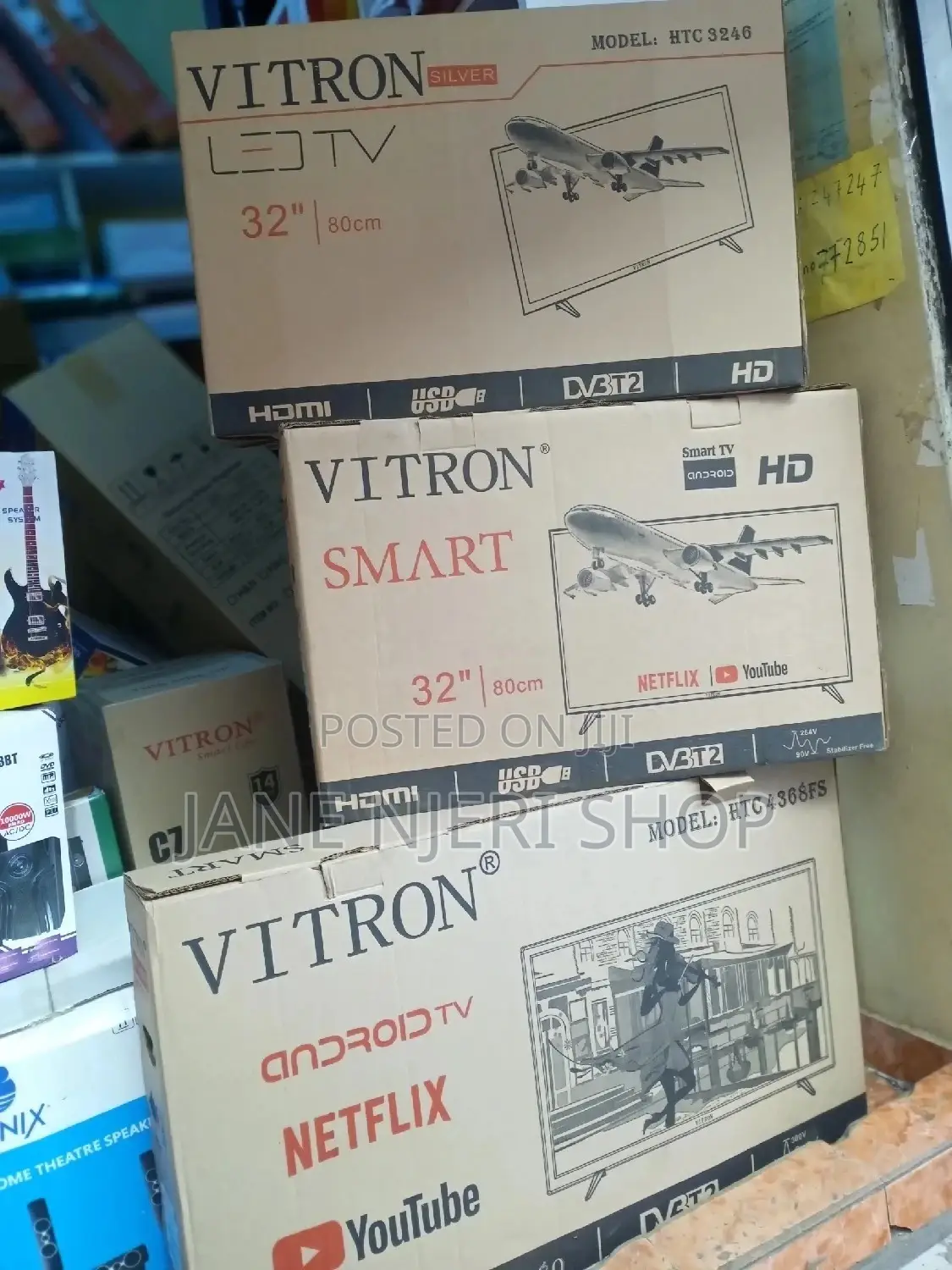 Smart 43 Inches Vitron Android  Tv Frameless