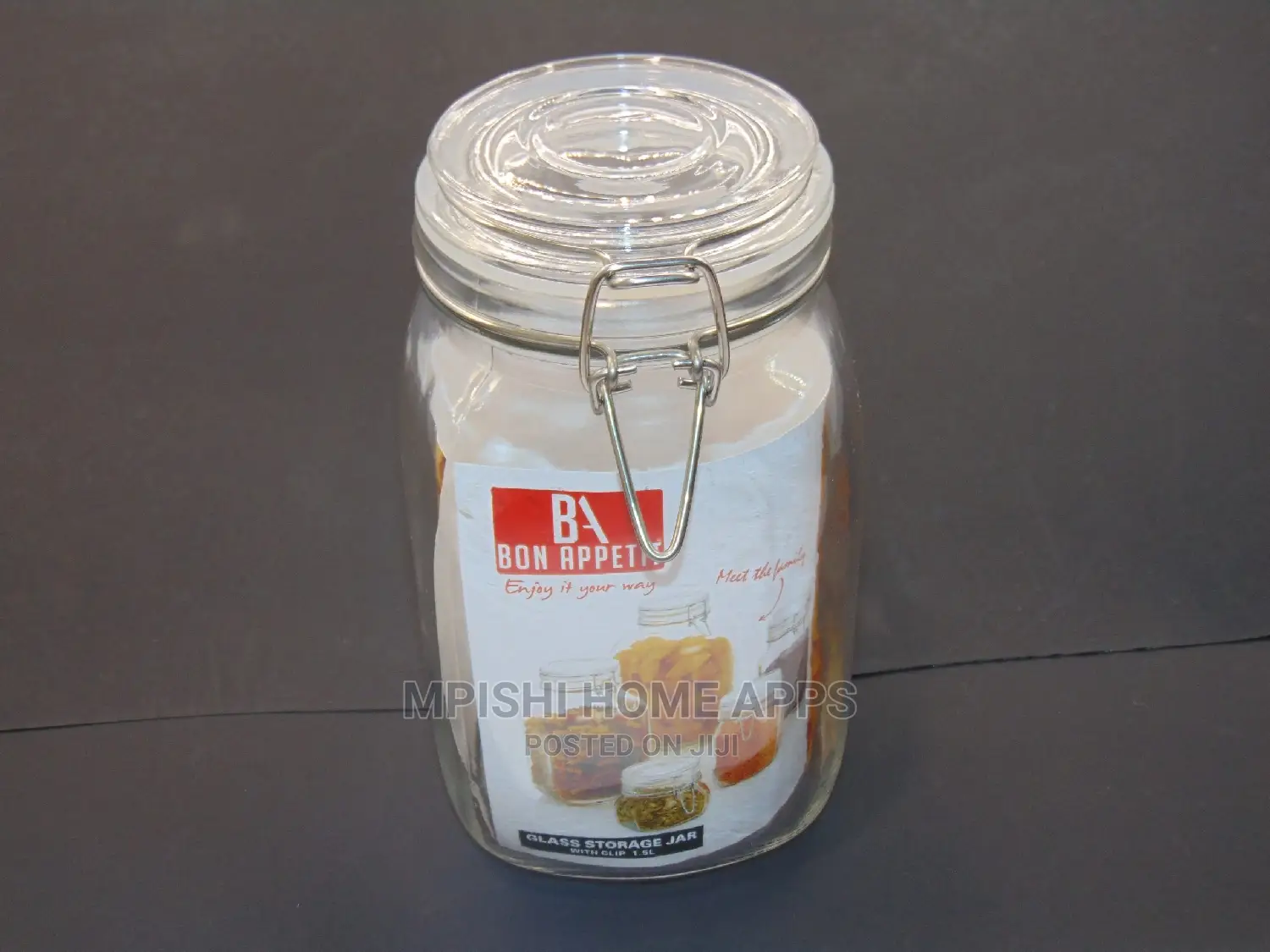 Glass Clip Jar