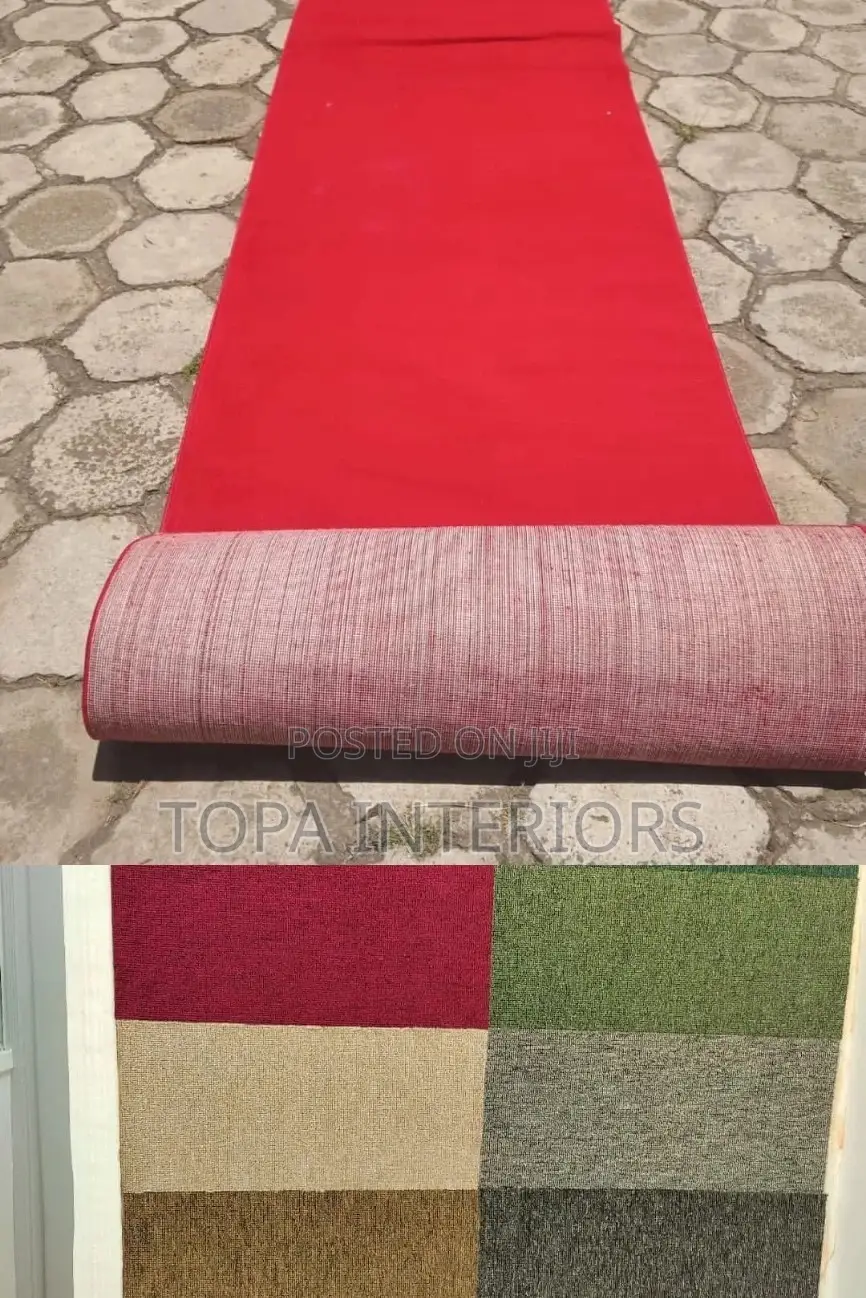 Executive Red Walkway Carpet Runners for Wedding Events