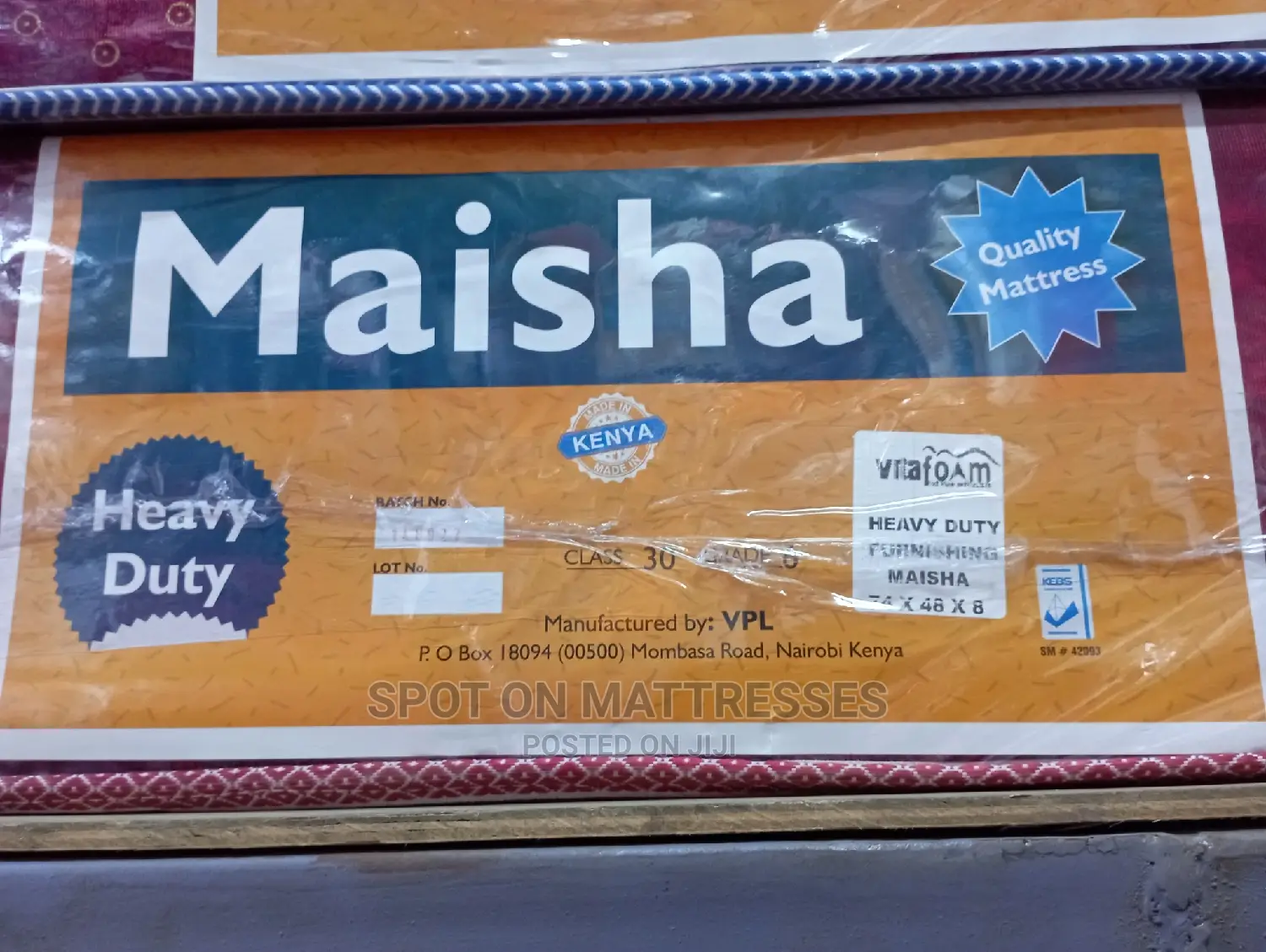 Vitafoam Maisha HDF Mattresses.