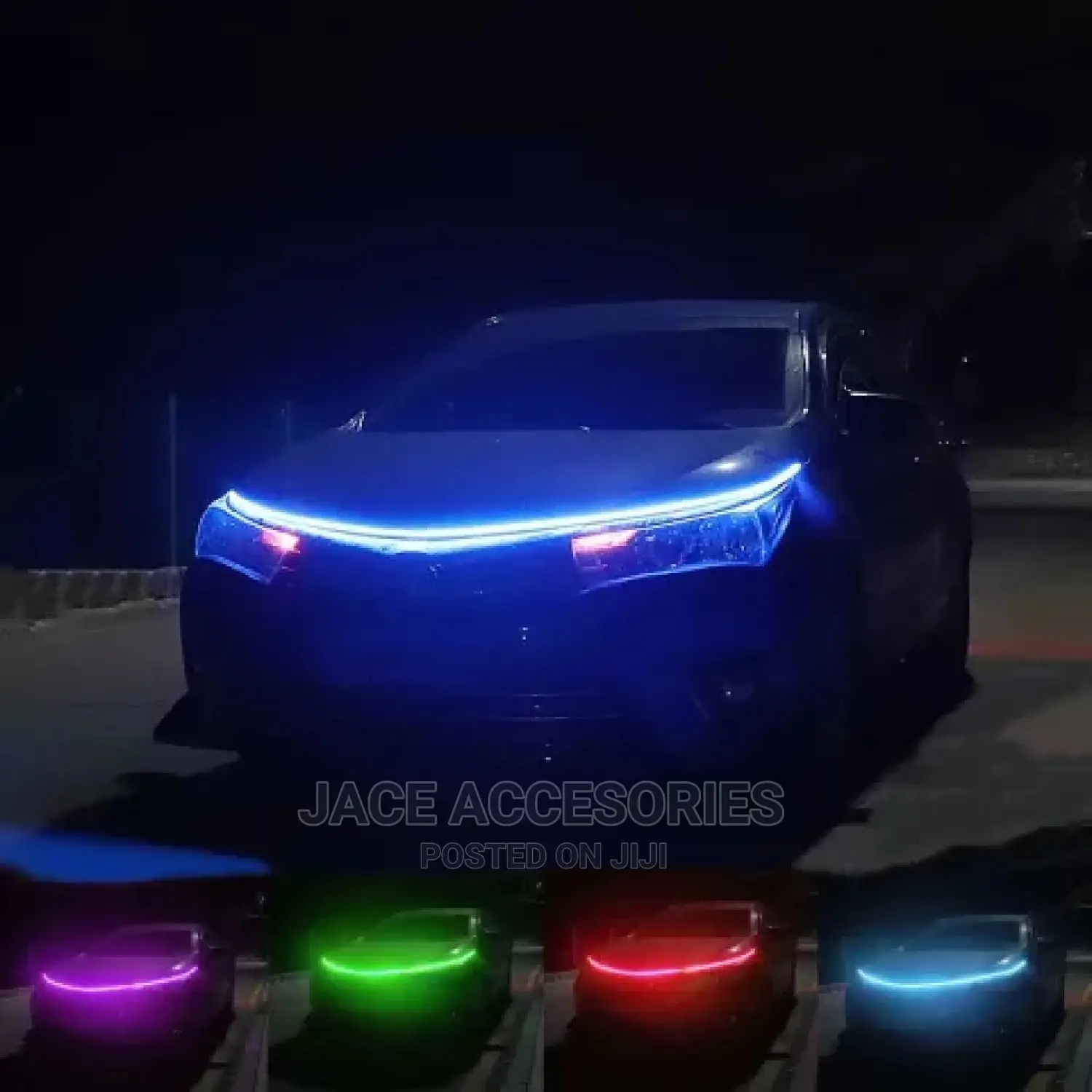 Cool Bonnet Hood Lights Tesla Style(Drl)
