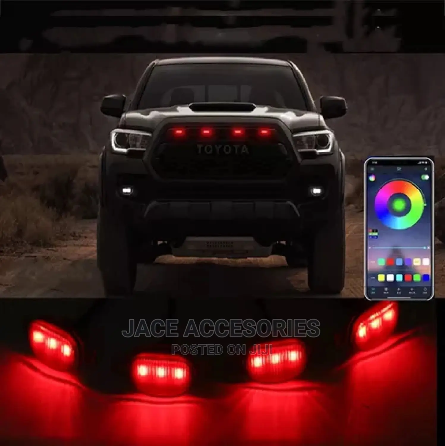 Multicolor Grille Lights for Ford,Hilux,Jeep,Tacoma,Dmax
