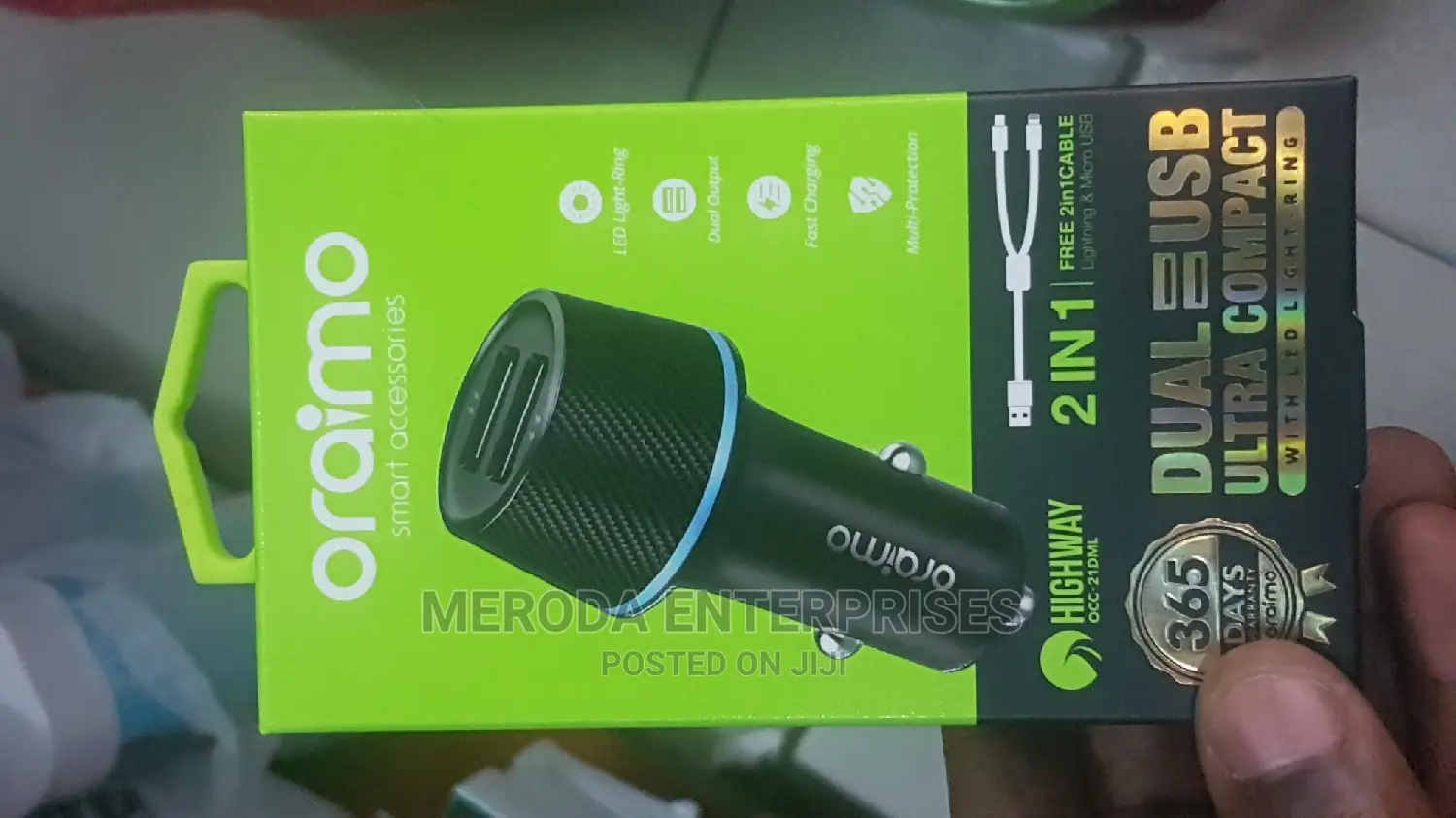 Dual Usb Oraimo Car Charger