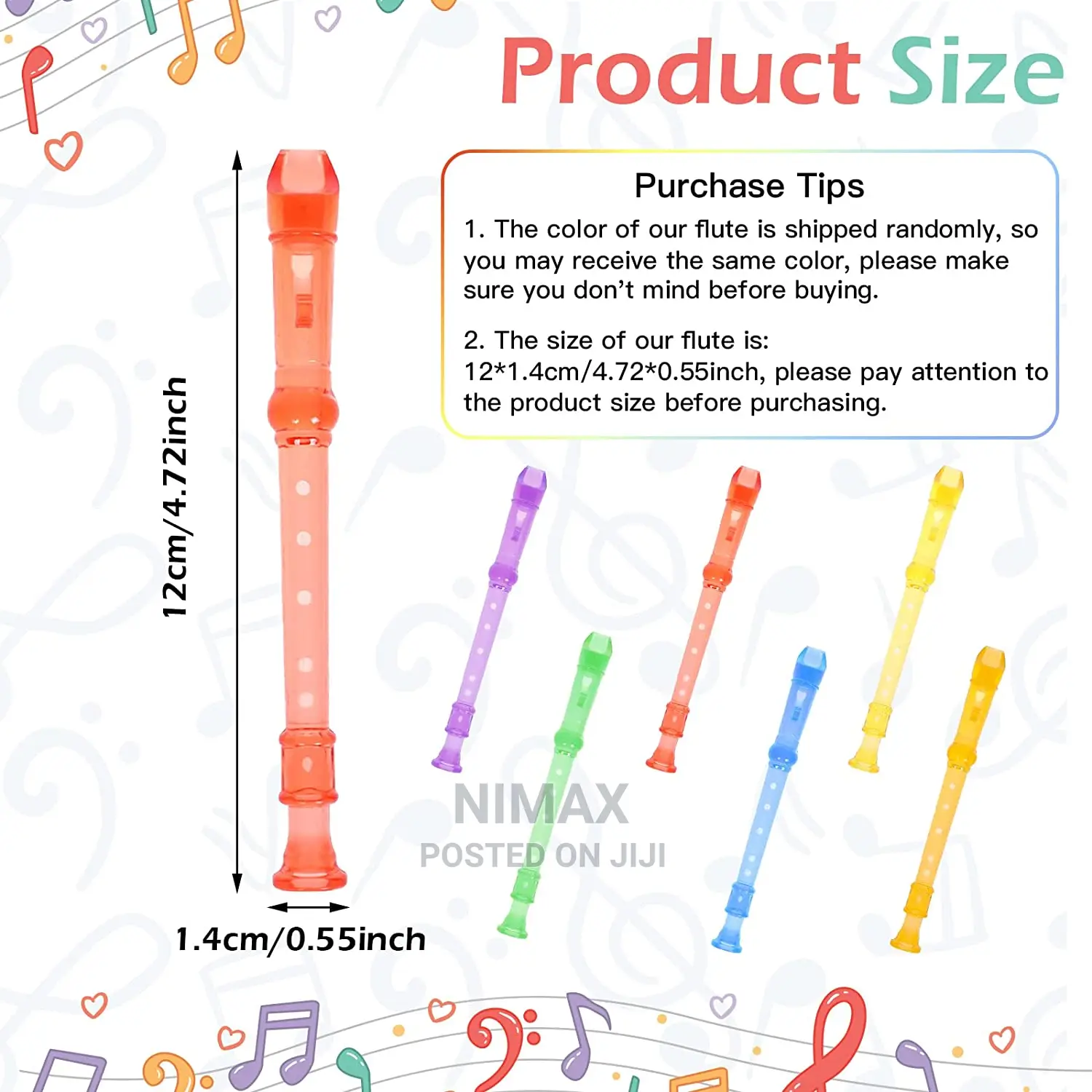 Flutes / Recorder for CBC Assorted Colors